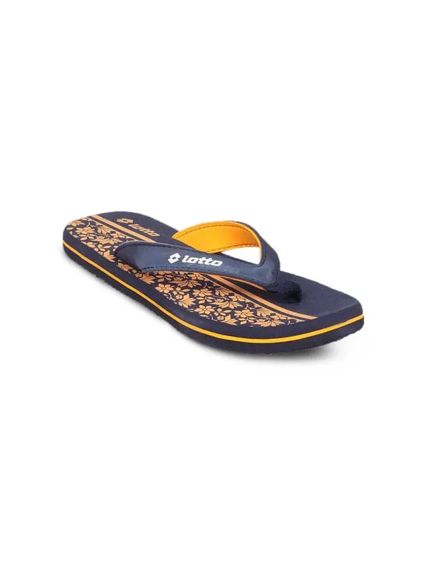 Lotto Women's Flora Orange Navy Flip Flop