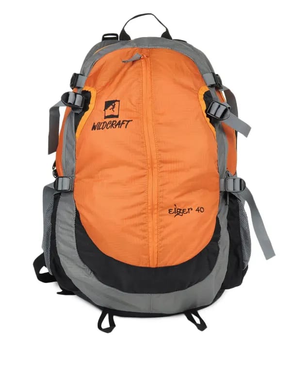 Wildcraft Unisex Orange & Grey Backpack