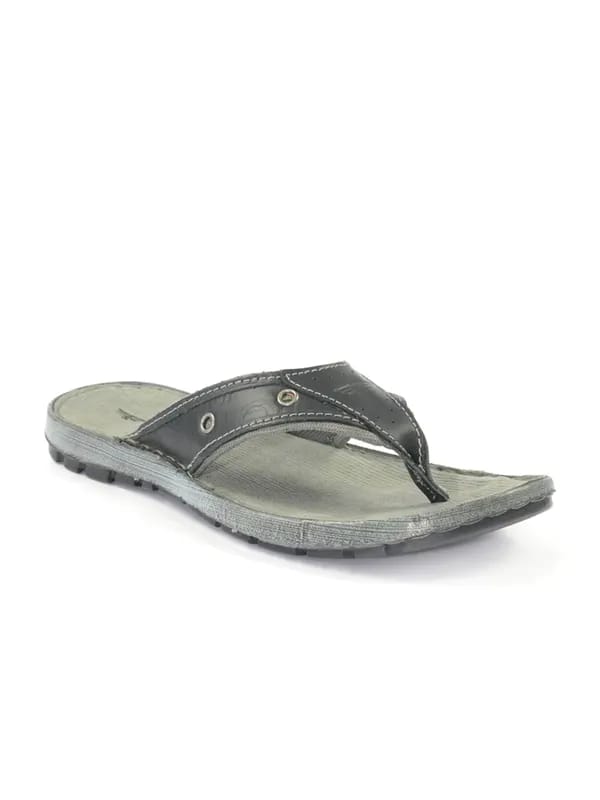 Red Tape Men's Black Flip Flop