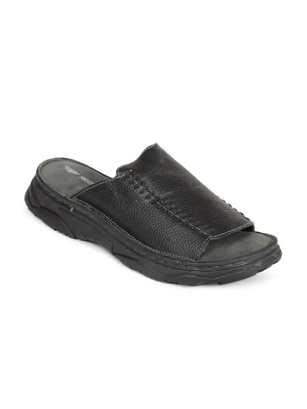Red Tape Men Black Sandals