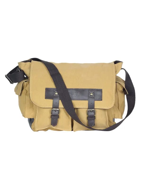 Wrangler Men Mustard Canvas Bag