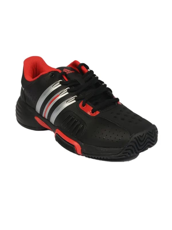 ADIDAS Men's Barricade Team Black Silver Red Shoe