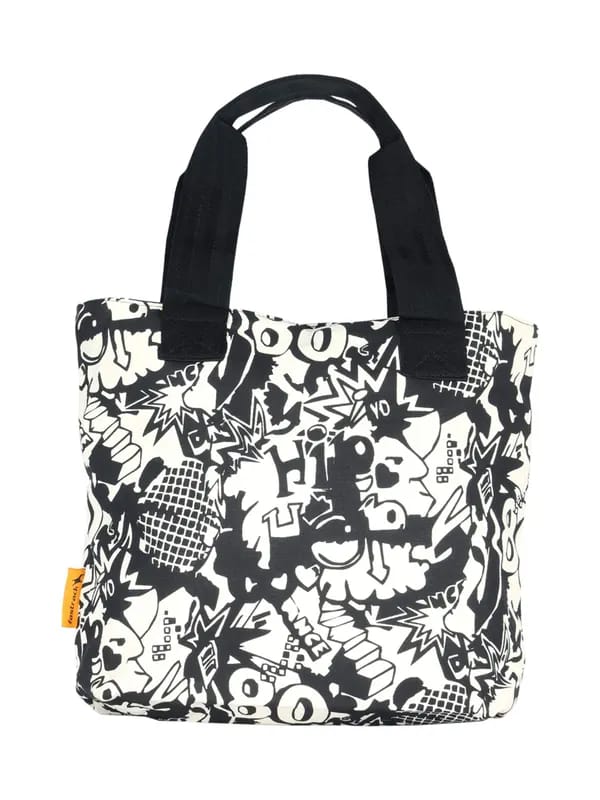 Fastrack White Printed Tote Bag