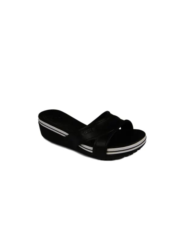 Crocs Women Band Wedge Black Floater