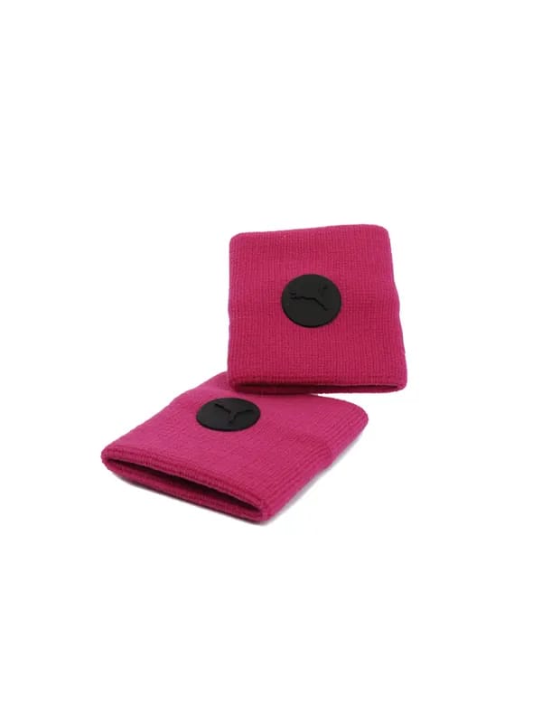 Puma Unisex Fundamentals Pink Wristbands