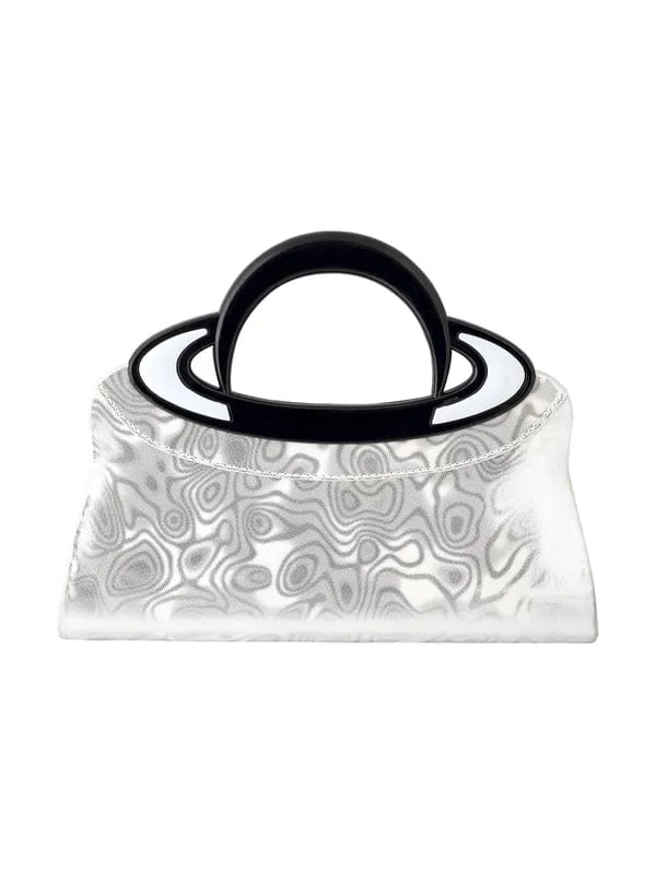Murcia Women Party Clutch Silver Handbags