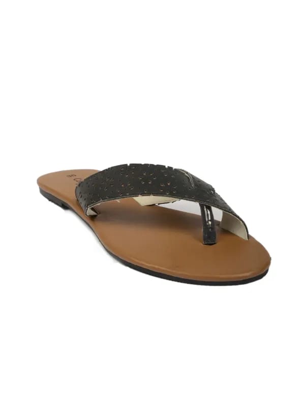 Carlton London Women ManTara Black Sandals