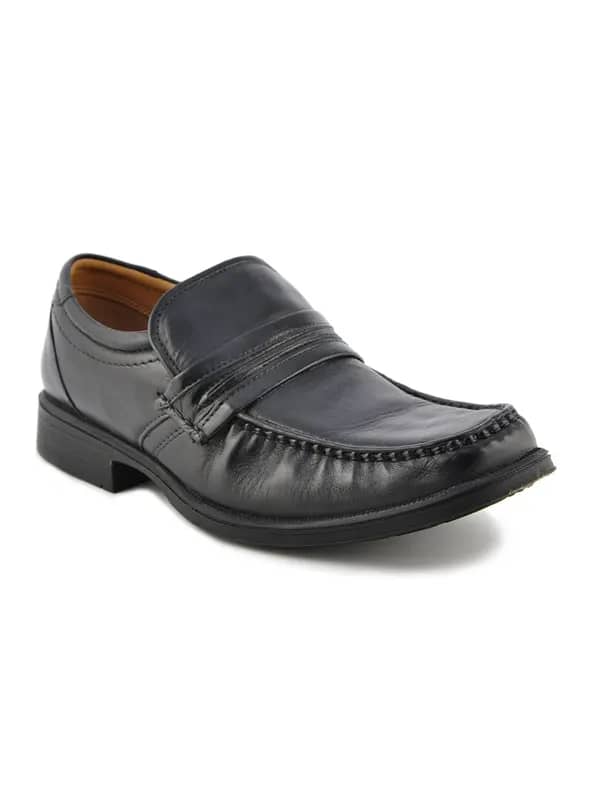 Clarks Men Hang Work Leather Black Formal Shoes