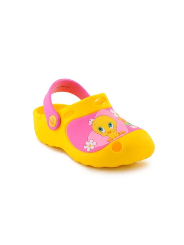 Warner Bros Kids Unisex TJ Rainbow Clog Yellow Sandals