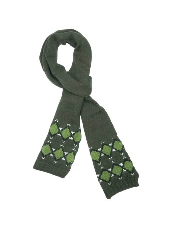 United Colors of Benetton Men Solid Green Muffler