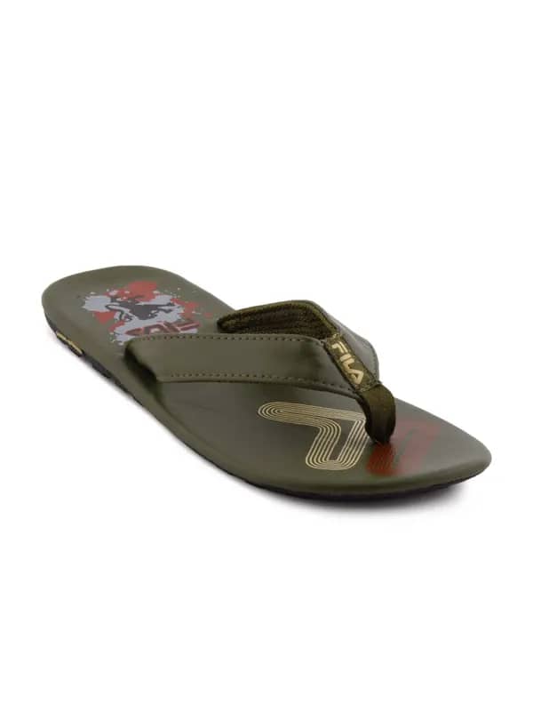 Fila Men Rambler Olive Flip Flops