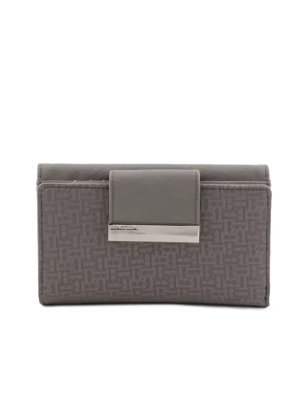 United Colors of Benetton Women Casual Grey Wallet