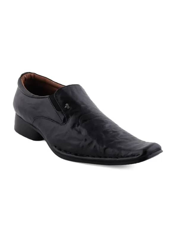 Provogue Men Black Formal Shoes