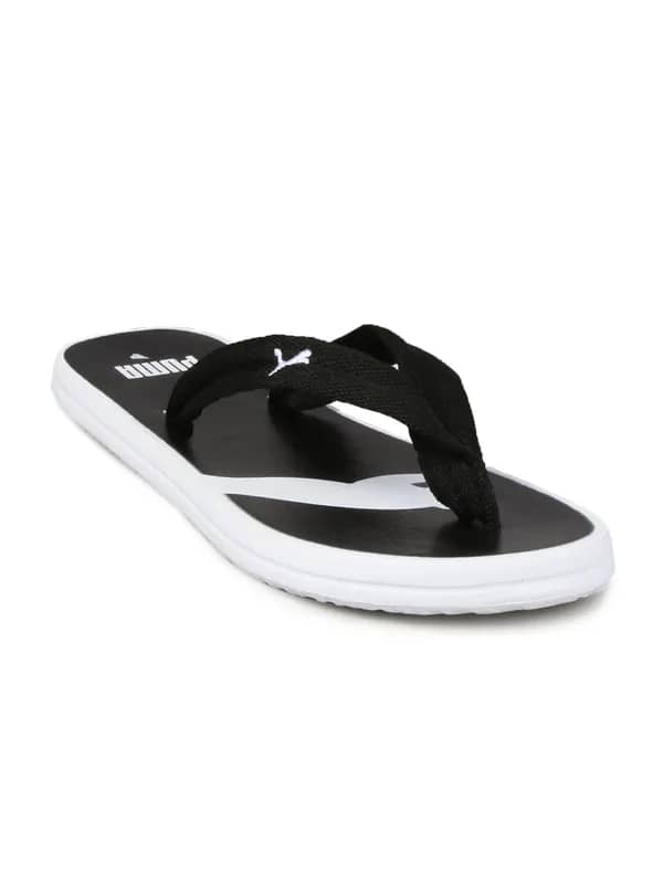 Puma Unisex Tropi Cat Black White Flip Flop