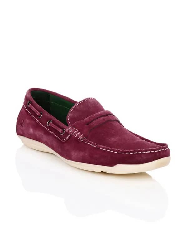 United Colors of Benetton Men Burgundy Shoes
