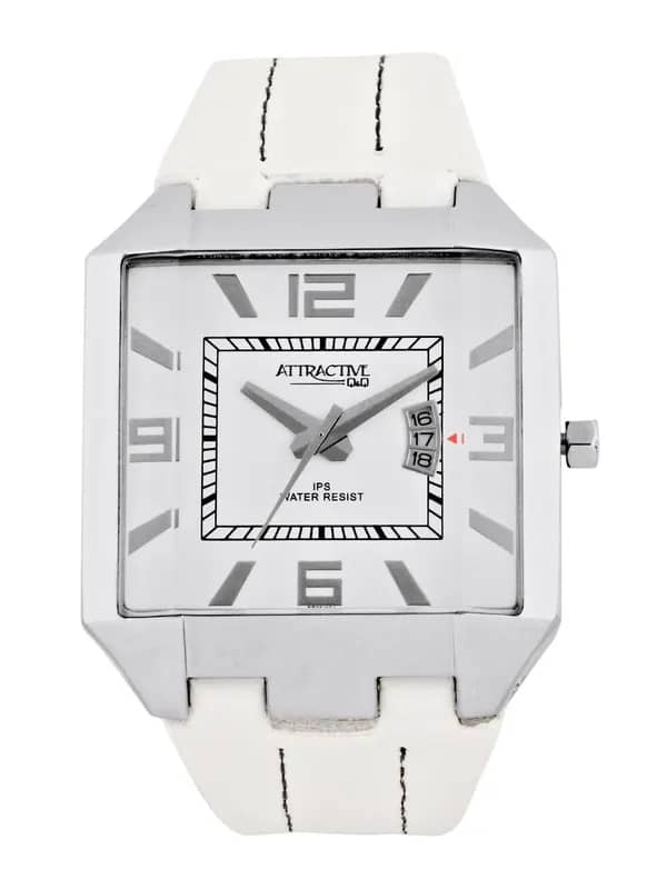 Q&Q Men White Dial Watch DB06J304Y
