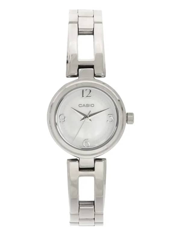 CASIO ENTICER Women Steel-Toned Dial Analogue Watch A633