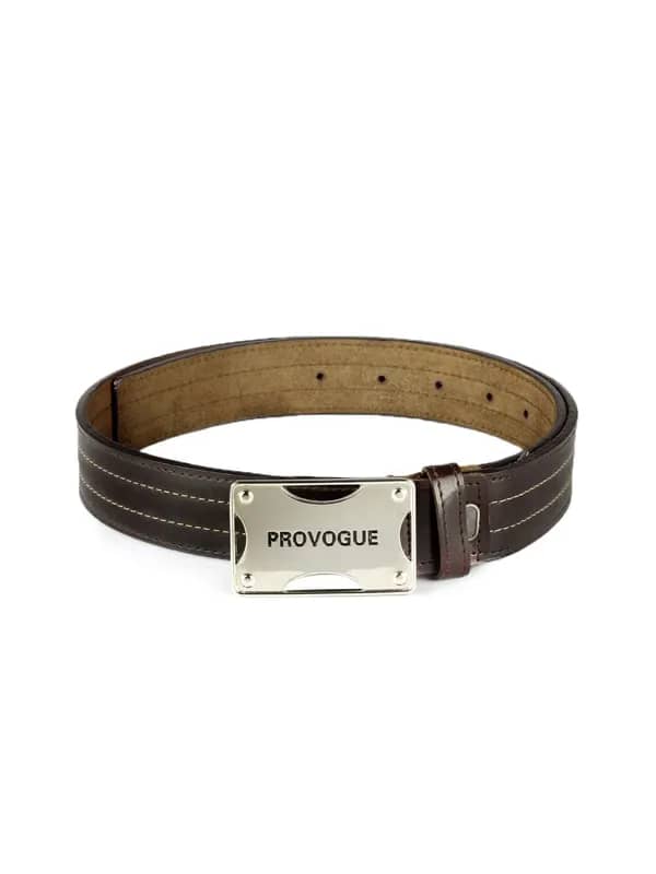 Provogue Men Brown Leather Belt