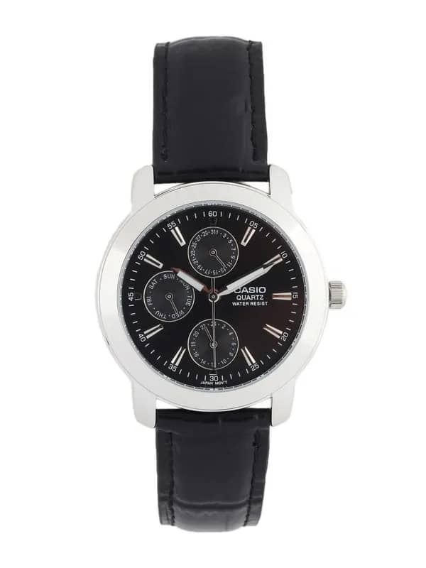 Casio Enticer Men Black Analogue Multi-Dial Watch MTP-1192E-1ADF(A167)