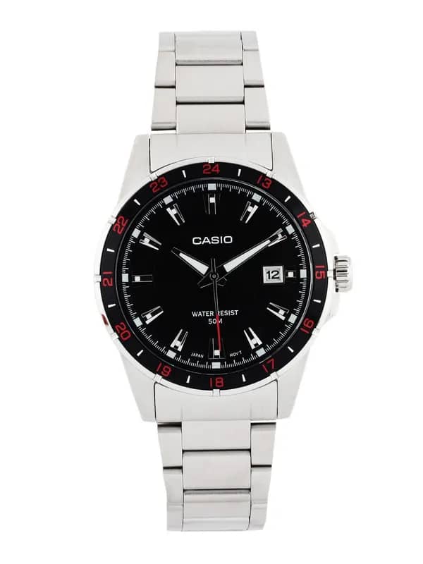 Casio Enticer Men Black Analogue Watch MTP-1290D-1A1VDF(A413)