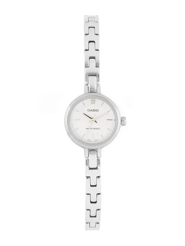 CASIO ENTICER Women White Dial Analogue Watch A653