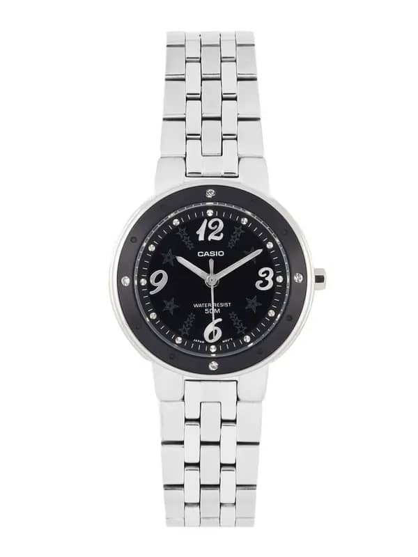 CASIO Enticer Women Black Dial Watch A669