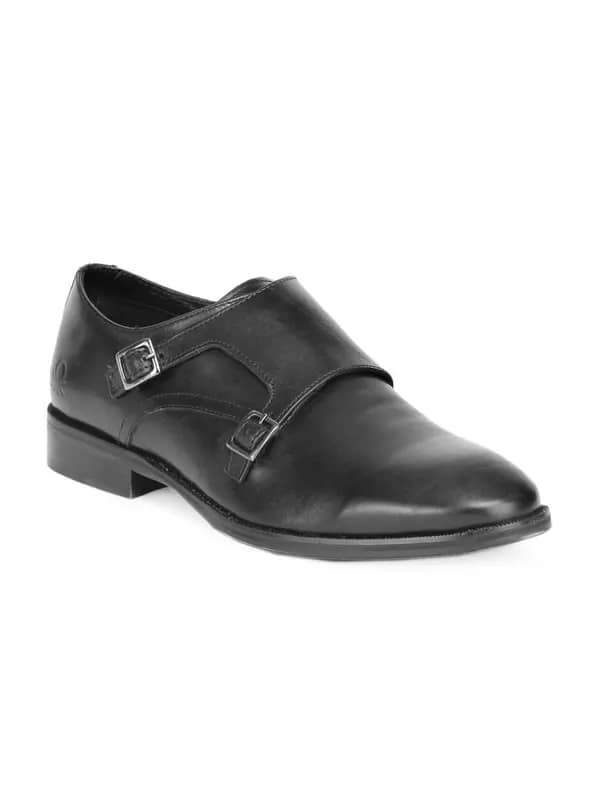 United Colors of Benetton Men Black Shoes