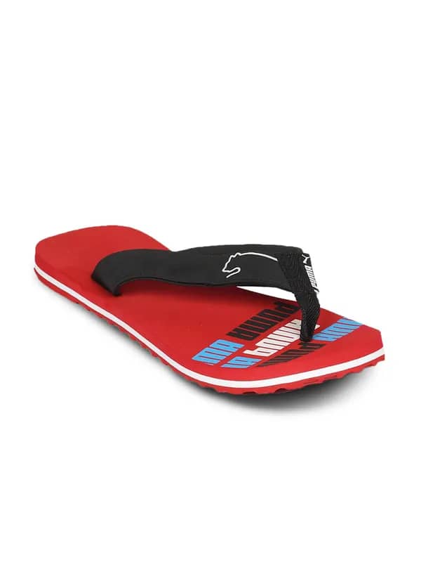 Puma Unisex Issac Red Black Flip Flop