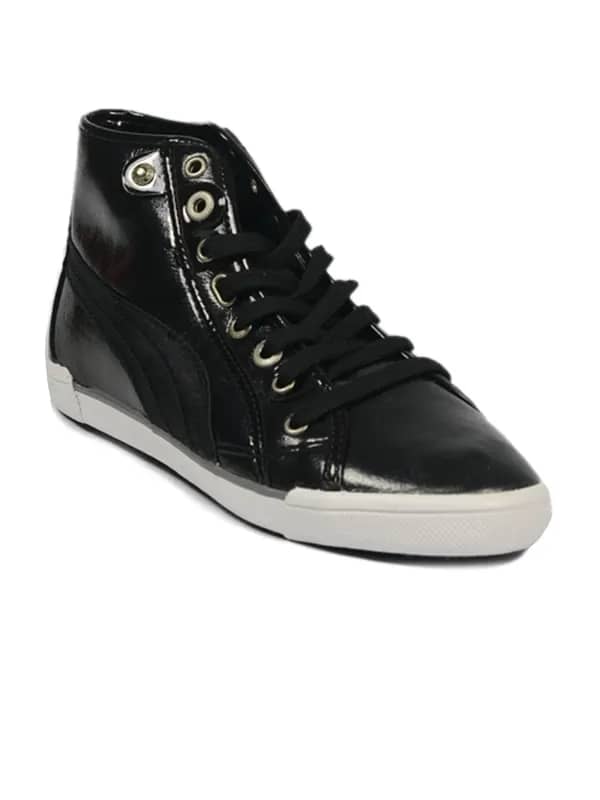Puma Women Corsica Mid L Shine Black Grey Shoe