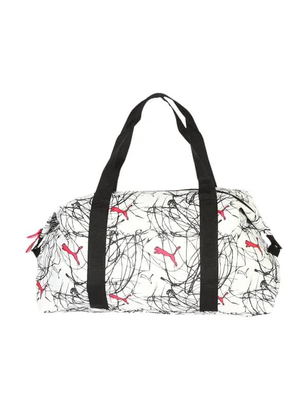 Puma Women Core Lite Grip White Duffle Bag